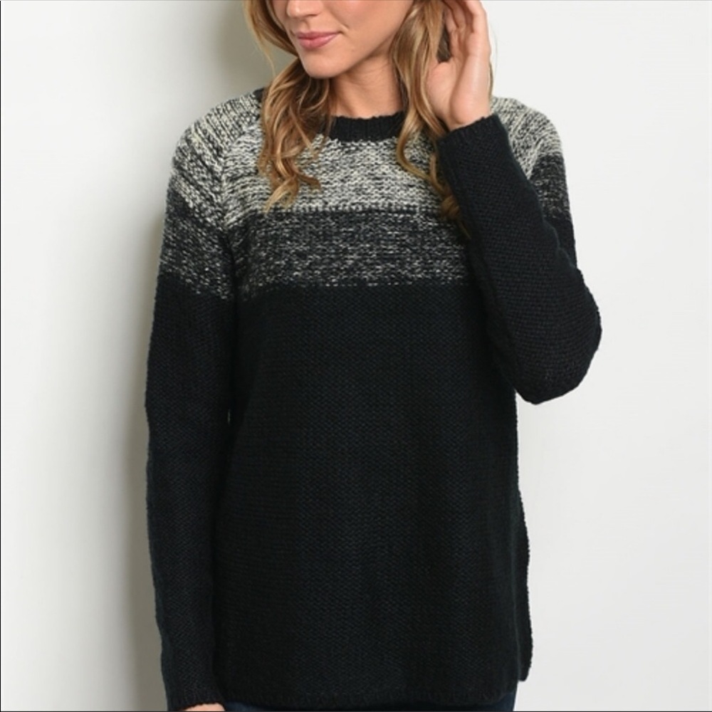 Black Ombré Sweater
